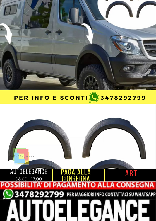 ⭐Parafanghi adatto per  Mercedes Sprinter W906 2014-2018 JUMBO⭐