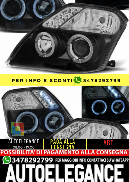 ⭐FARRI ADATTO PER CITROEN C2 09.03-10 ANGEL EYES NERI⭐