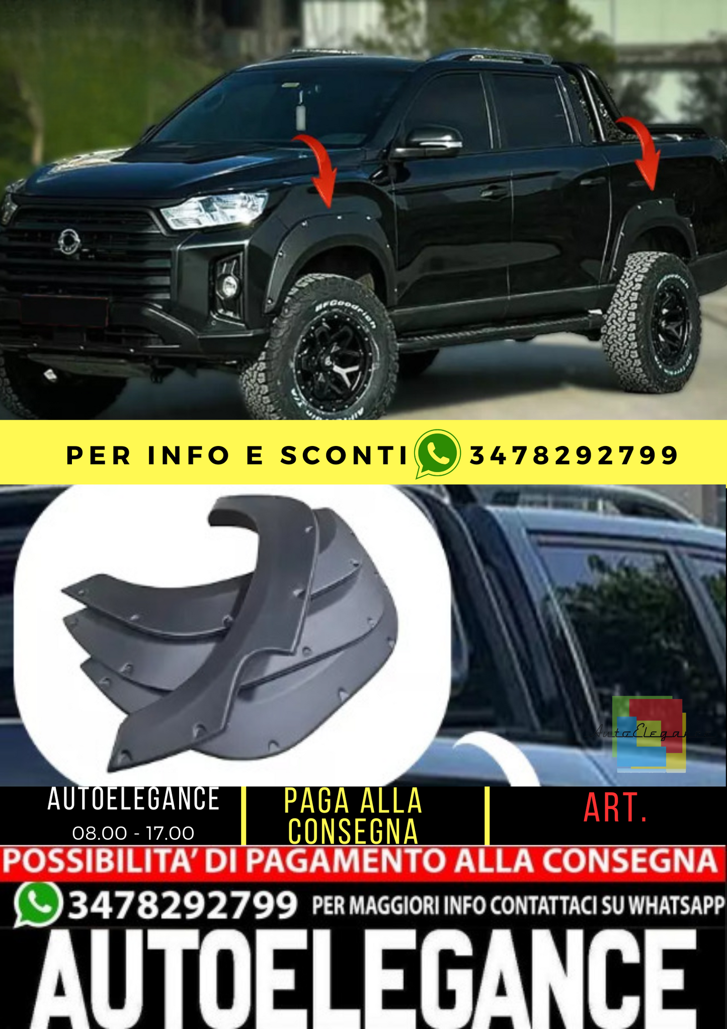 ⭐Mudguards suitable for SSANGYONG Grand Musso 2018-2020 with ABE⭐ 