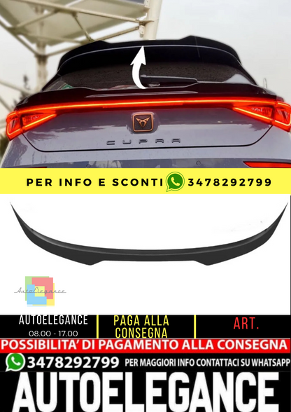 ⭐Spoiler sul tetto compatibile con l'estensione dello spoiler posteriore CUPRA ⭐