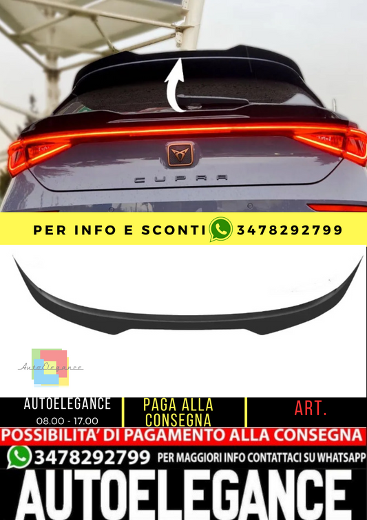 ⭐Spoiler sul tetto compatibile con l'estensione dello spoiler posteriore CUPRA ⭐