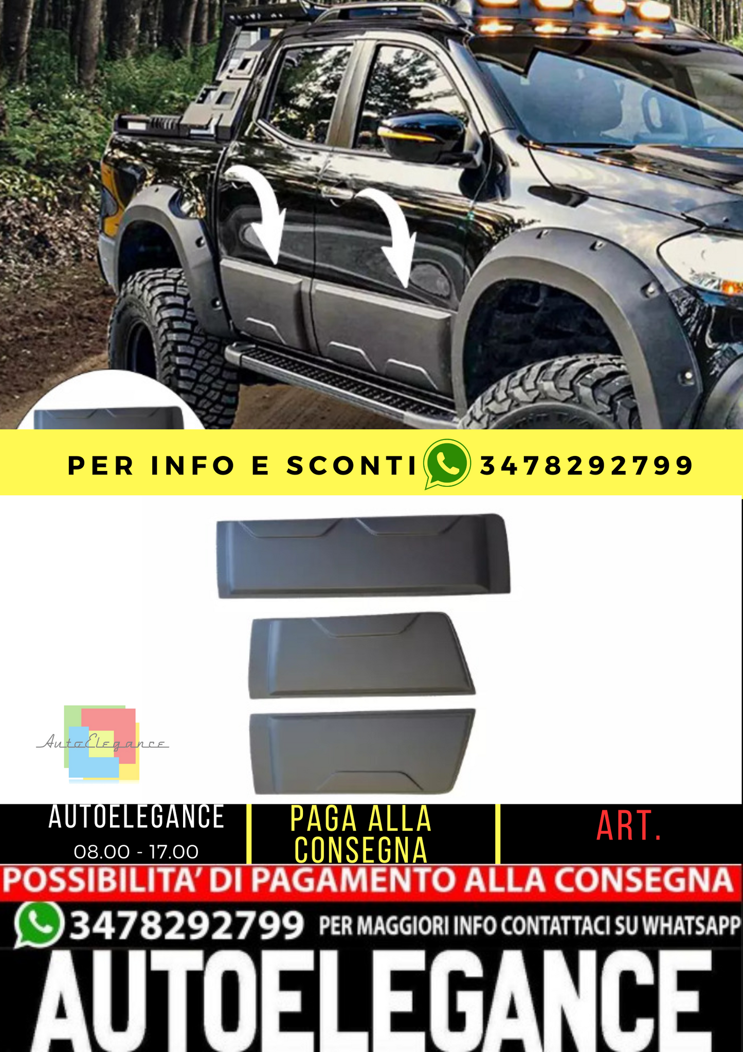 ⭐ DOOR PROTECTORS SUITABLE FOR MERCEDES W470 X Class 2017 + 4 pieces. Lion ⭐