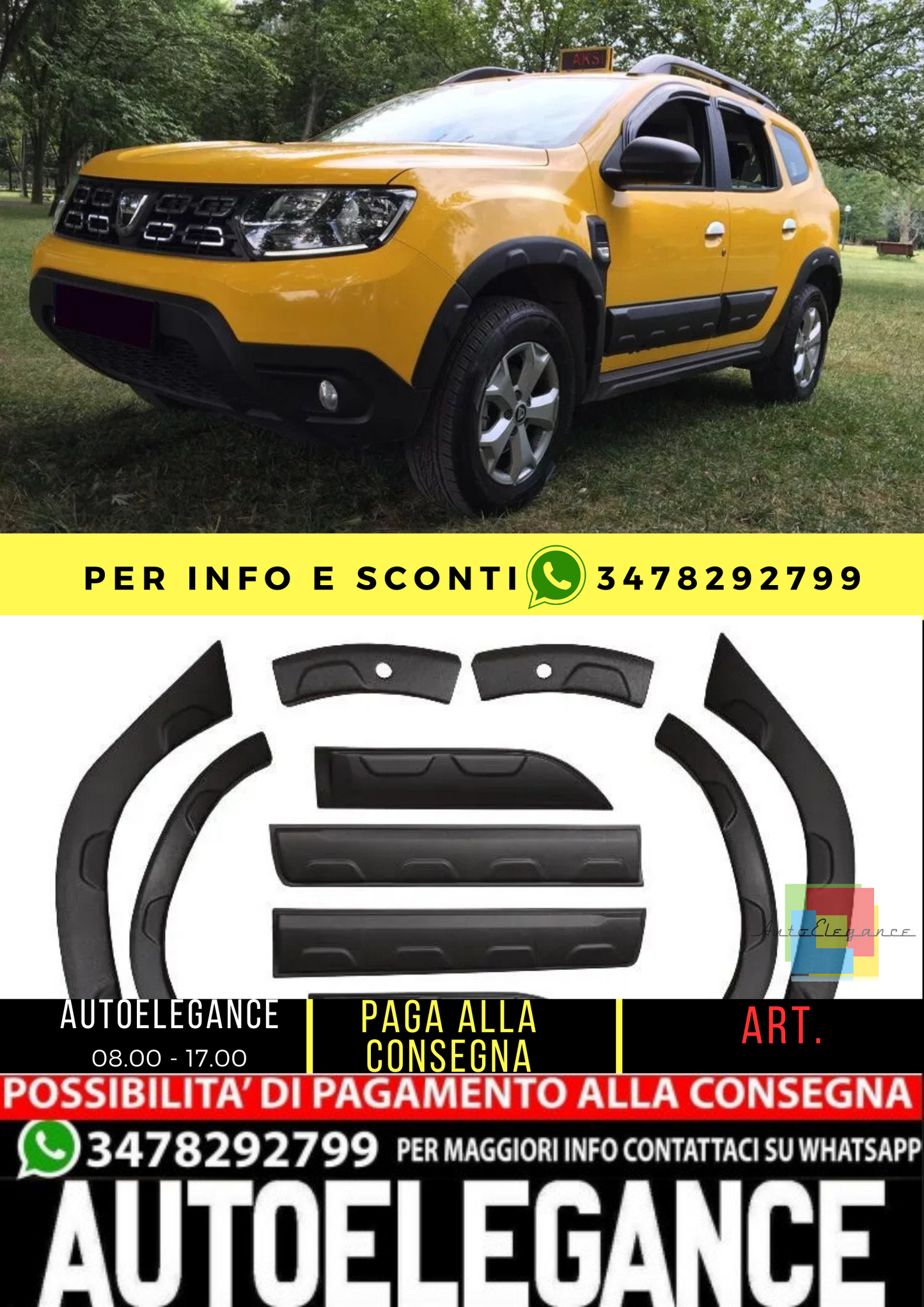 ⭐BODYKIT SUITABLE FOR DACIA Duster Serie 2 2018+ Off-Road⭐