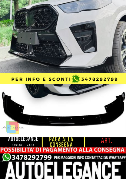 ⭐ front spoiler splitter suitable for BMW X1 U11 from 10/2022 with M package⭐
