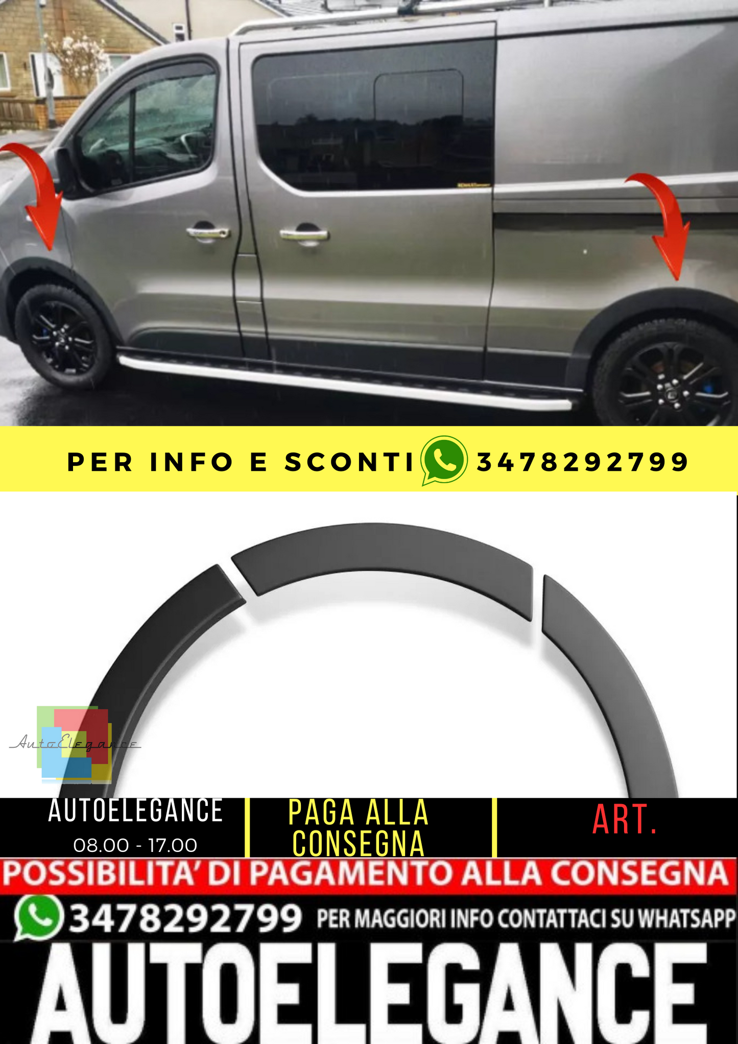 ⭐ PROTEZIONI PORTIERE ADATTO PER Renault Trafic 2014-2018 mit ABE⭐