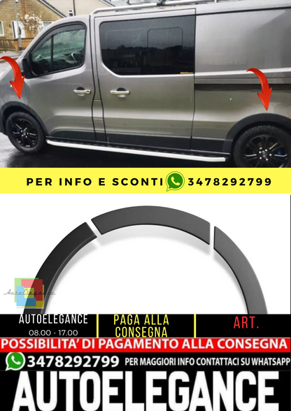 ⭐ PROTEZIONI PORTIERE ADATTO PER Renault Trafic 2014-2018 mit ABE⭐