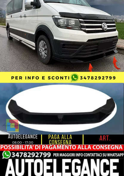 ⭐ Spoiler anteriore a labbro anteriore compatibile con VW Crafter MK2 2017+⭐