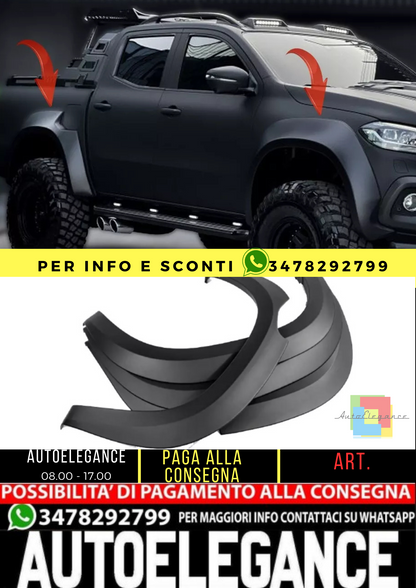 ⭐PROTEZIONI PORTIERE ADATTO PER MERCEDES X Klasse 2017+ ⭐