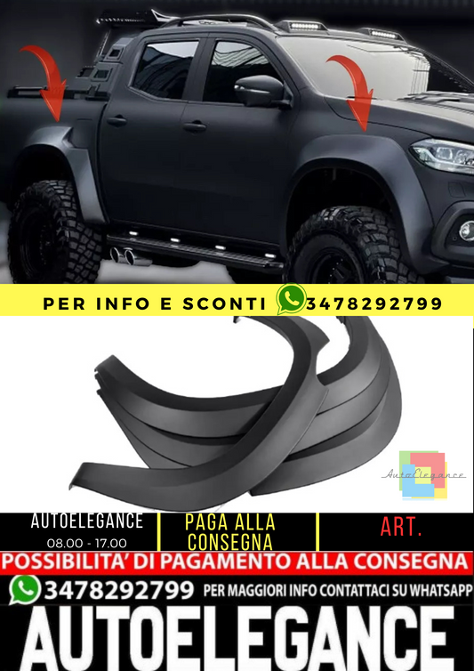 ⭐PROTEZIONI PORTIERE ADATTO PER MERCEDES X Klasse 2017+ ⭐