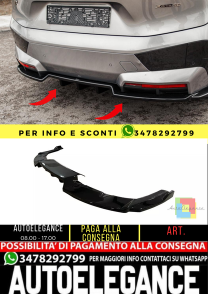 ⭐splitter posteriore adatto per BMW iX M-Pack i20 2021+ Rear Center Splitters ⭐