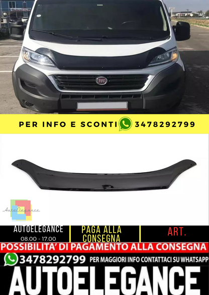 ⭐Protezione cofano adatto per FIAT Ducato 2014+ Gloss Black⭐
