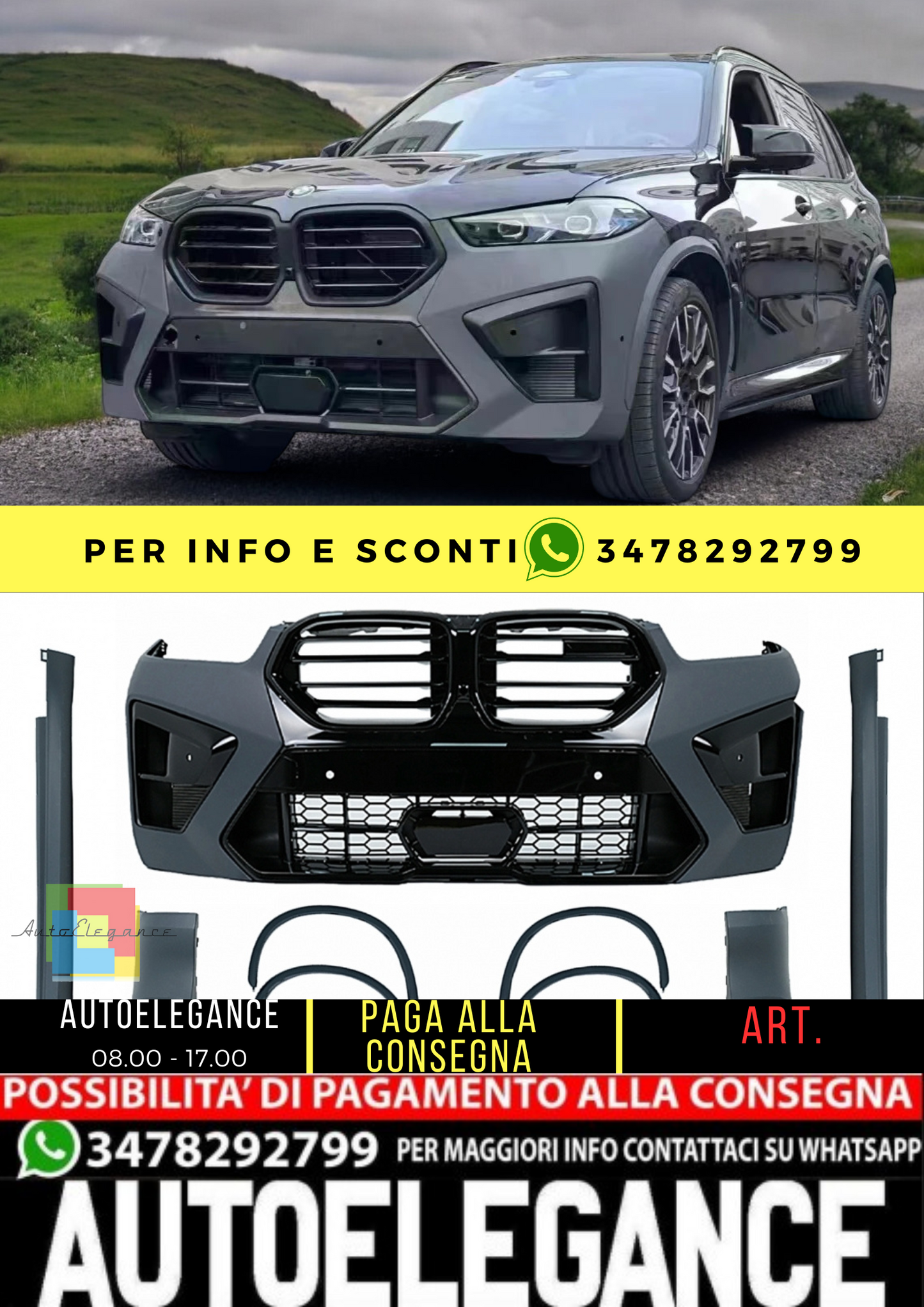 🔥Full BODYKIT suitable for BMW X5 G05 LCI (2023+) X5M Design🔥