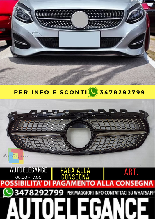 ⭐ Griglia radiatore nera diamantata adatto per Mercedes Benz Classe B W247 2019⭐