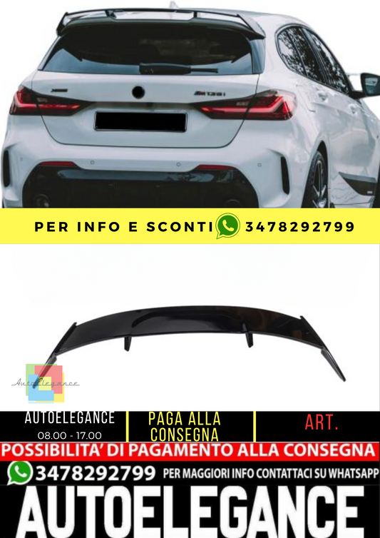 ⭐Spoiler posteriore nero lucido per BMW F40 con pacchetto M-Sport Pro⭐