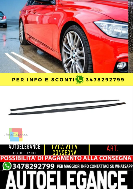 ⭐SIDE SKIRTS SUITABLE FOR BMW 3 SERIES F30 F31 2011-2019 (SET / ABS)⭐