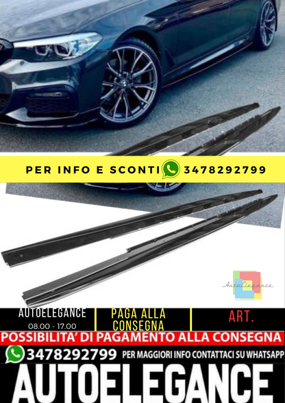 ⭐MINIGONNE LATERALI ADATTO PER BMW SERIE 5 G30 G31 2017-2024 (SET / ABS)⭐