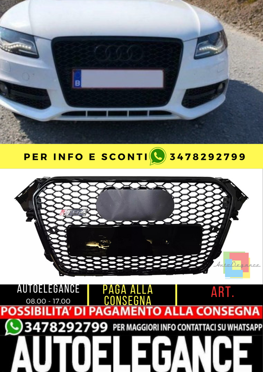 ⭐ Audi A4 B8 2012 - 2016 parrilla del radiador look RS4 - ⭐