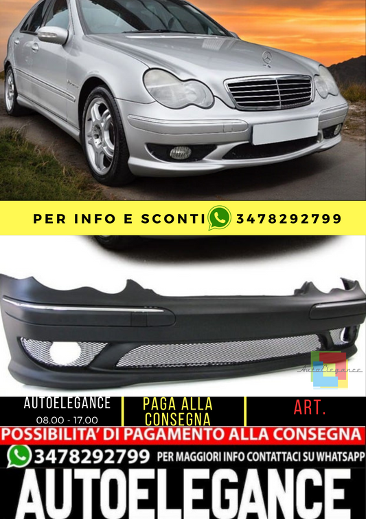 ⭐paraurti adatto per Mercedes classe C w203 berlina 00-04⭐