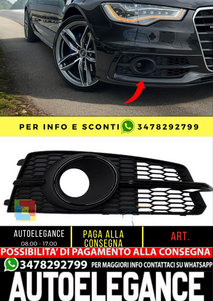 💥Griglie di ventilazione lifting Audi A6 C7 2014 - 2018 nera con ACC S Line S💥