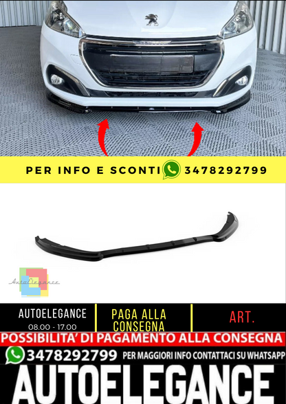 💥Splitter anteriore Peugeot 208 Mk1 Facelift (2015-2019)💥