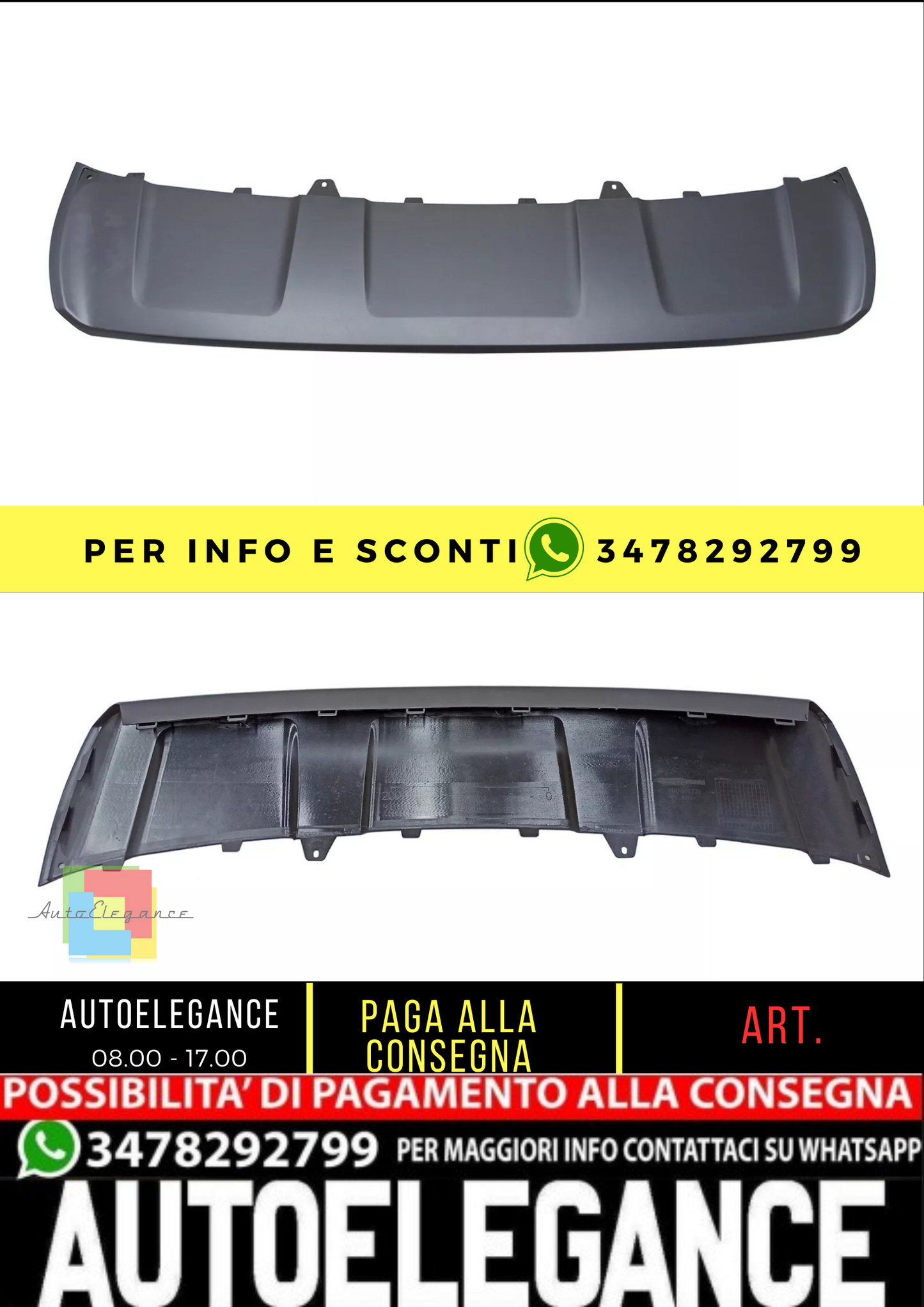 💥Paraurti anteriore Audi Q3 2015 - 2017 lifting piastra di protezione sottosc💥