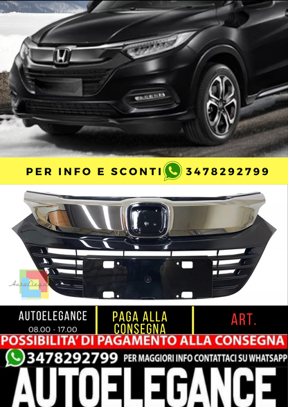 💥SET griglia radiatore Honda HRV 2019 - 2021 Facelift senza fori PDC💥