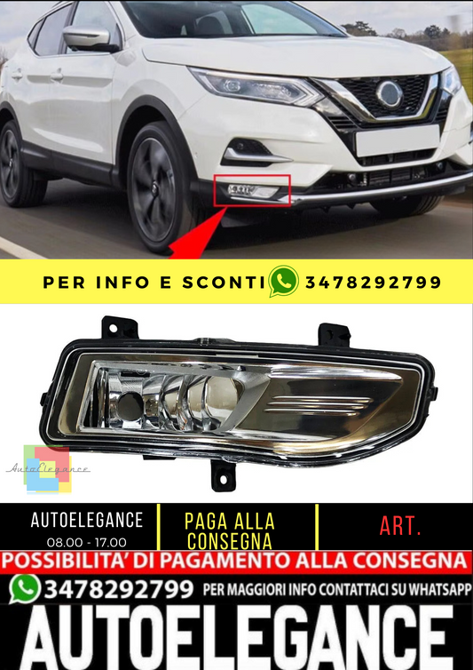 💥FENDINEBBIA DESTRO ADATTO PER Nissan Qashqai 2017 - 2021💥