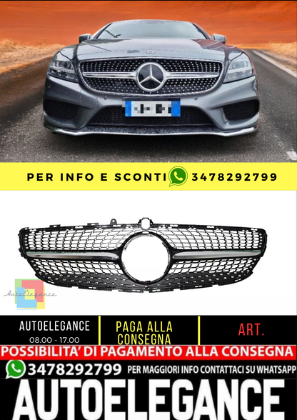 💥GRIGLIA RADIATORE DIAMANTA ADATTO PER Mercedes Benz Classe CLS W218 15-18💥