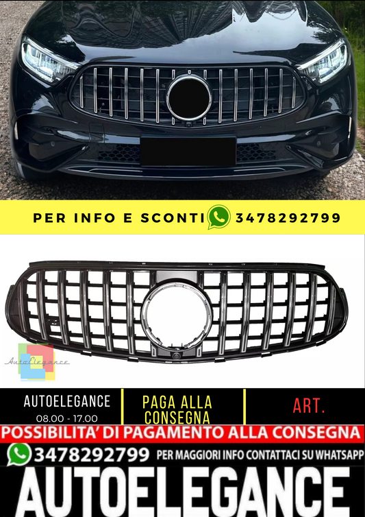 💥GRIGLIA RADIATORE GT CROMATA AMG ADATTO PER Mercedes Benz Classe GLC X254 23💥