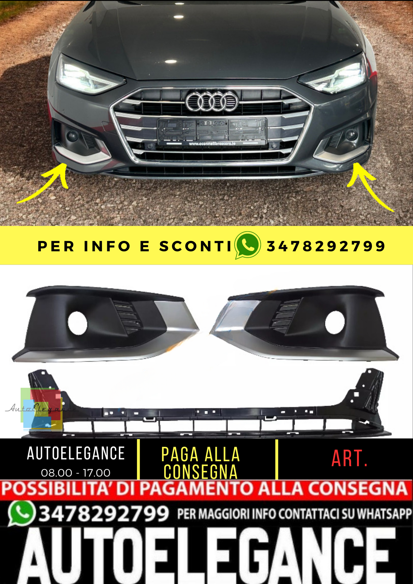 💥GRIGLIA VENTILAZIONE ADATTO PER Audi A4 2020💥