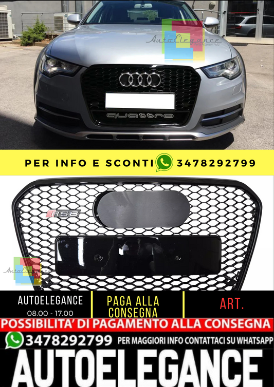 💥GRIGLIA RADIATORE ADATTO PER Audi A6 C7 2011 LOOK RS6💥