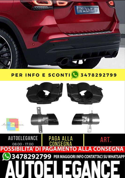 💥paraurti posteriore Turbo silenziatore adatto per Mercedes Benz H247 GLA180 💥