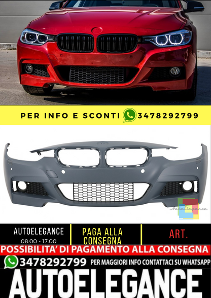 💥PARAURTI ANTERIORE ADATTO PER bmw f30 serie 3 m sport💥