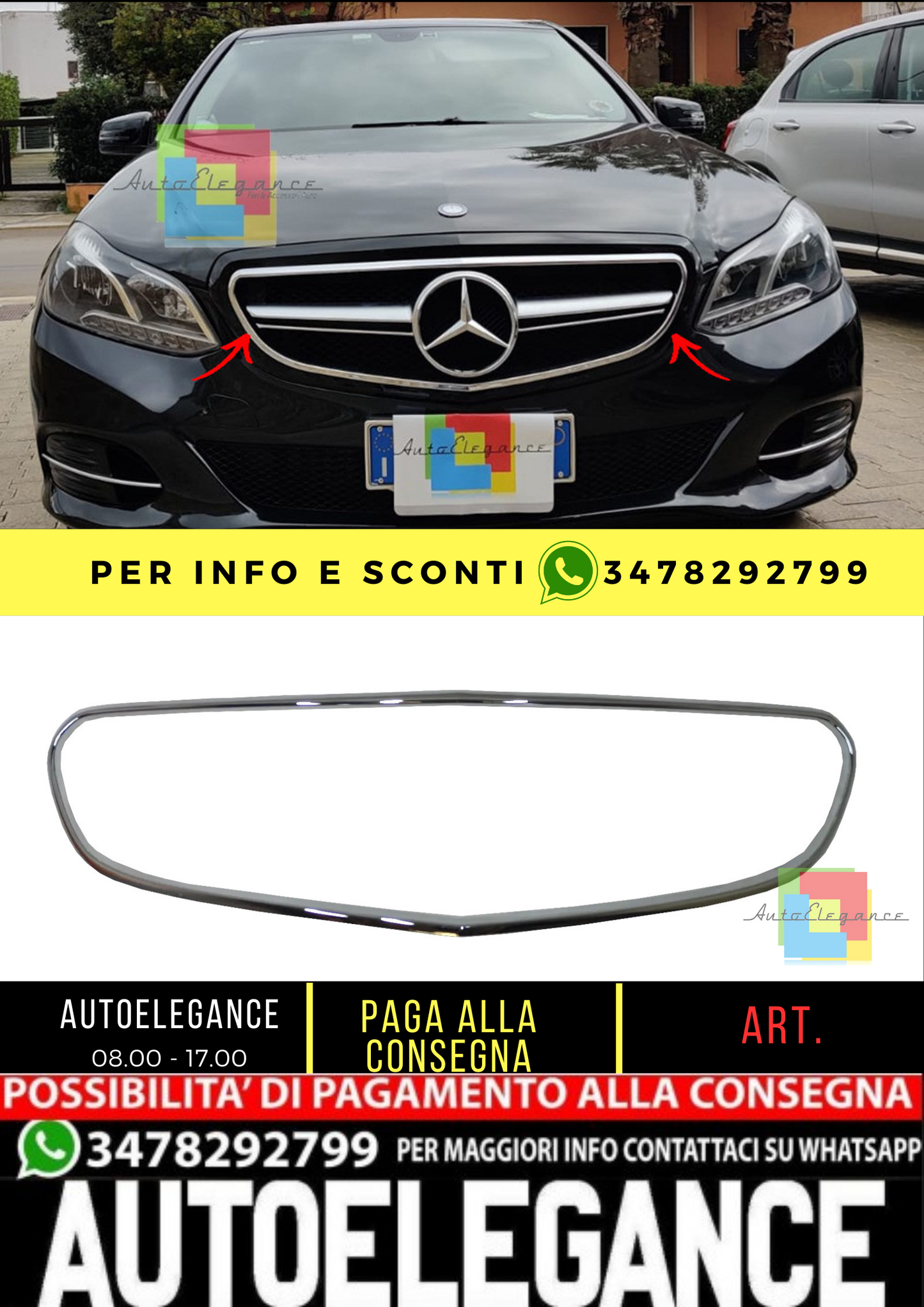 💥griglia radiatore lifting cromata adatto per MercedesBenz E Class W212 13-15💥