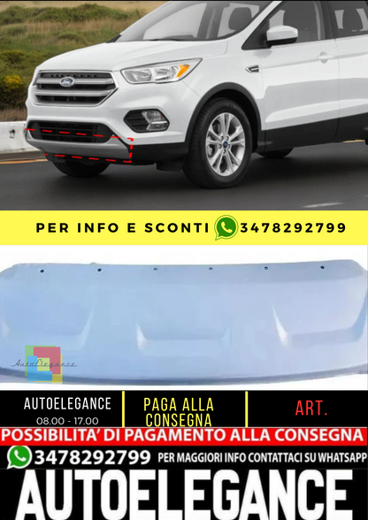 💥Spoiler paraurti anteriore argento adatto per Ford Kuga 2017 - 2019💥