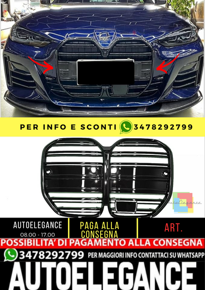 💥GRIGLIA RADIATORE NERO ADATTO PER BMW 4 G22 2020 - 2024💥