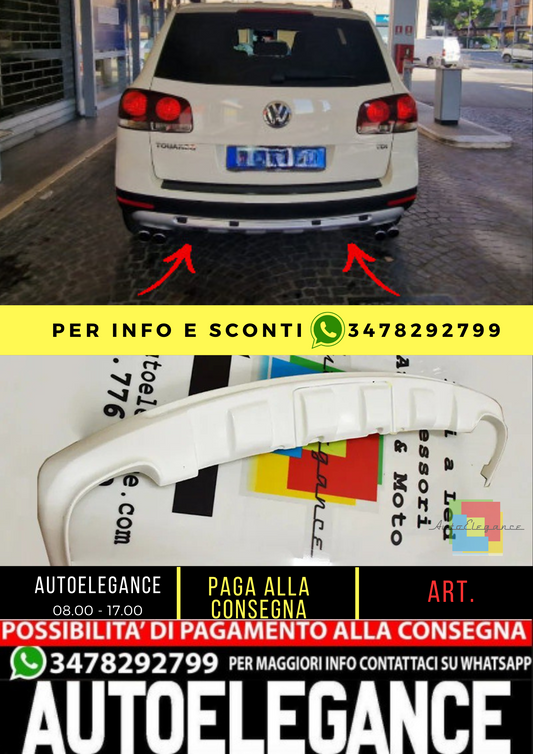 💥SOTO PARAURTI POSTERIORE ADATTO PER VW TOUAREG  💥