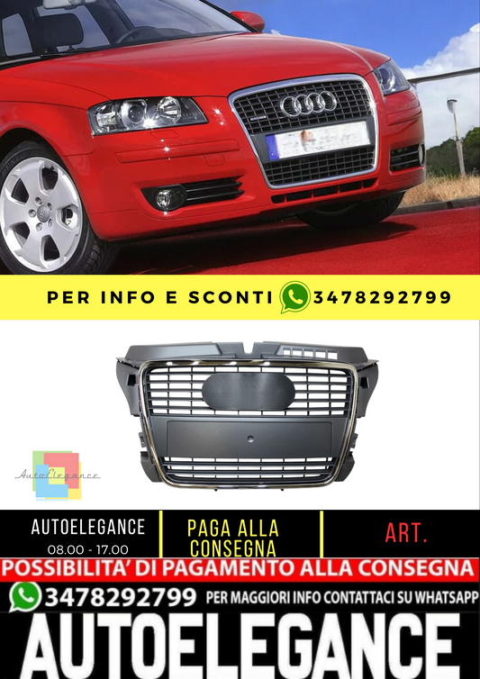 💥GRIGLIA RADIATORE ADATTO PER Audi A3 8P 2008 - 2011💥