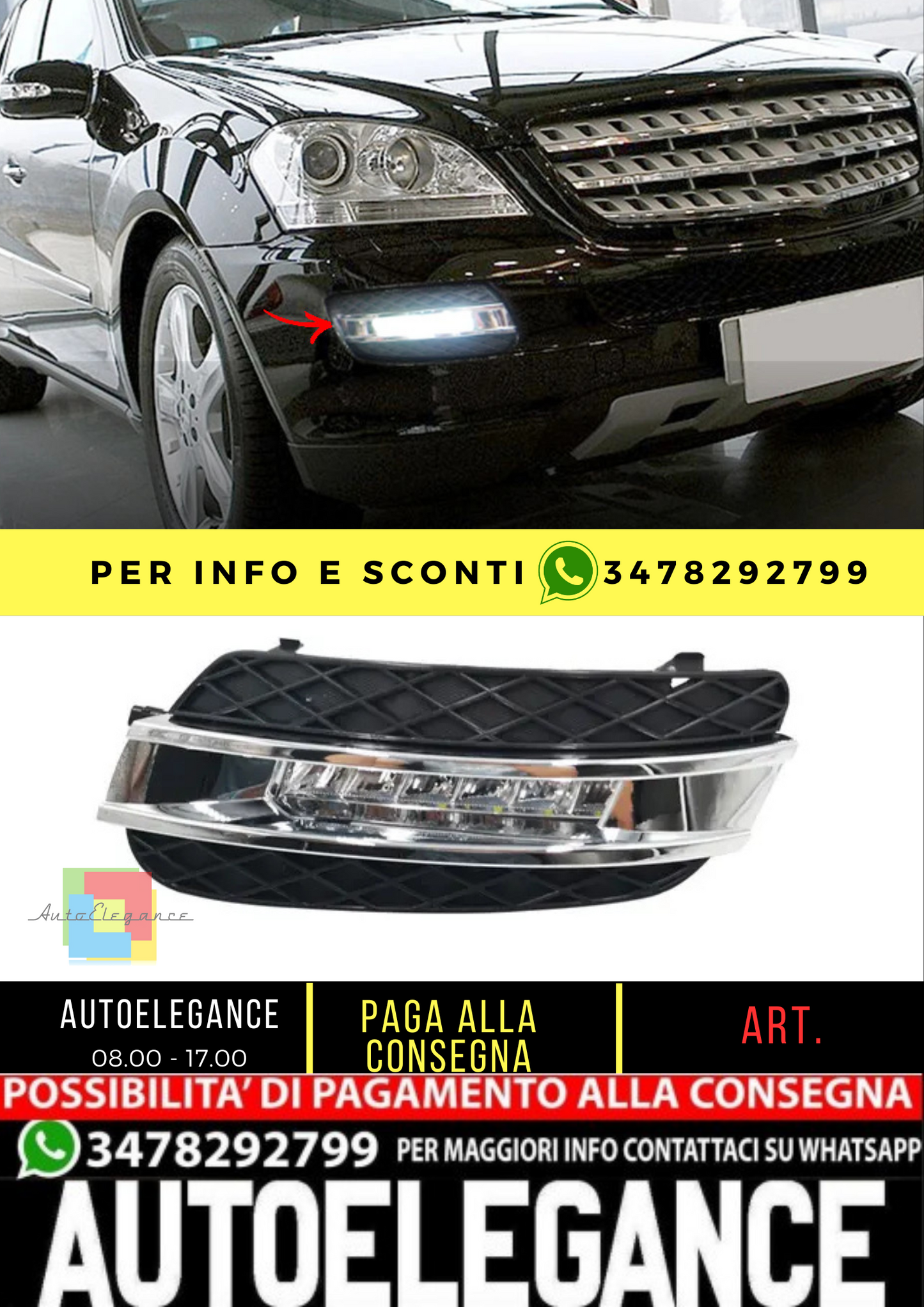 💥FENDINEBBIA COPERTURA ADATTO PER Mercedes Benz ML350 W164💥