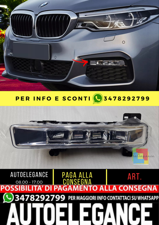 💥 fendinebbia LED sinistro adatto per BMW 5 G30 G31 2017 - 2020💥