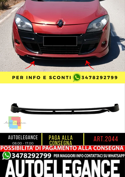 💥2044 FRONT SPLITER SUITABLE FOR RENAULT Megane 3 Sport Style💥 