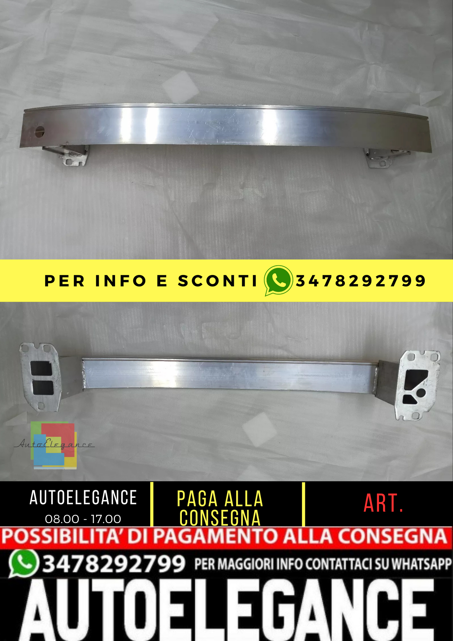 💥PARAURTI RINFORZO ANTERIORI ADATTO PER Audi Q3 8U 2011 - 2018💥
