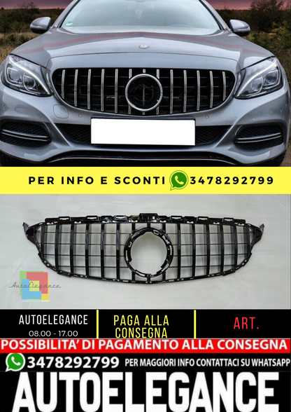 💥GRIGLIA RADIATORE GT ADATTO PER Mercedes Benz W205 Classe C 2018 💥