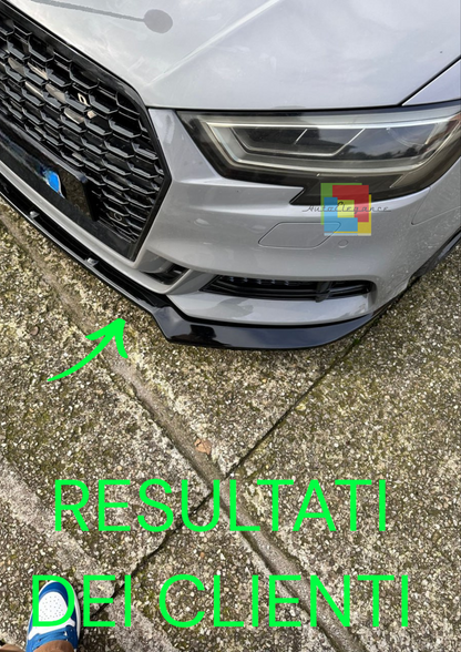 🔥1789 SPLITTER ADATTO PER AUDI A3 8V 2017-2020 S3 SLINE NERO LUCIDO V.2🔥