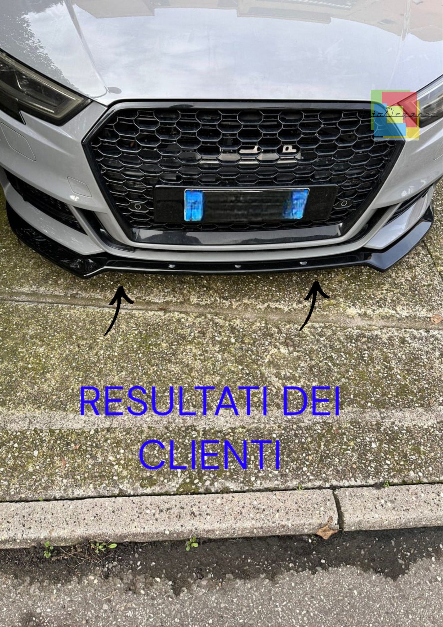 🔥1789 SPLITTER ADATTO PER AUDI A3 8V 2017-2020 S3 SLINE NERO LUCIDO V.2🔥