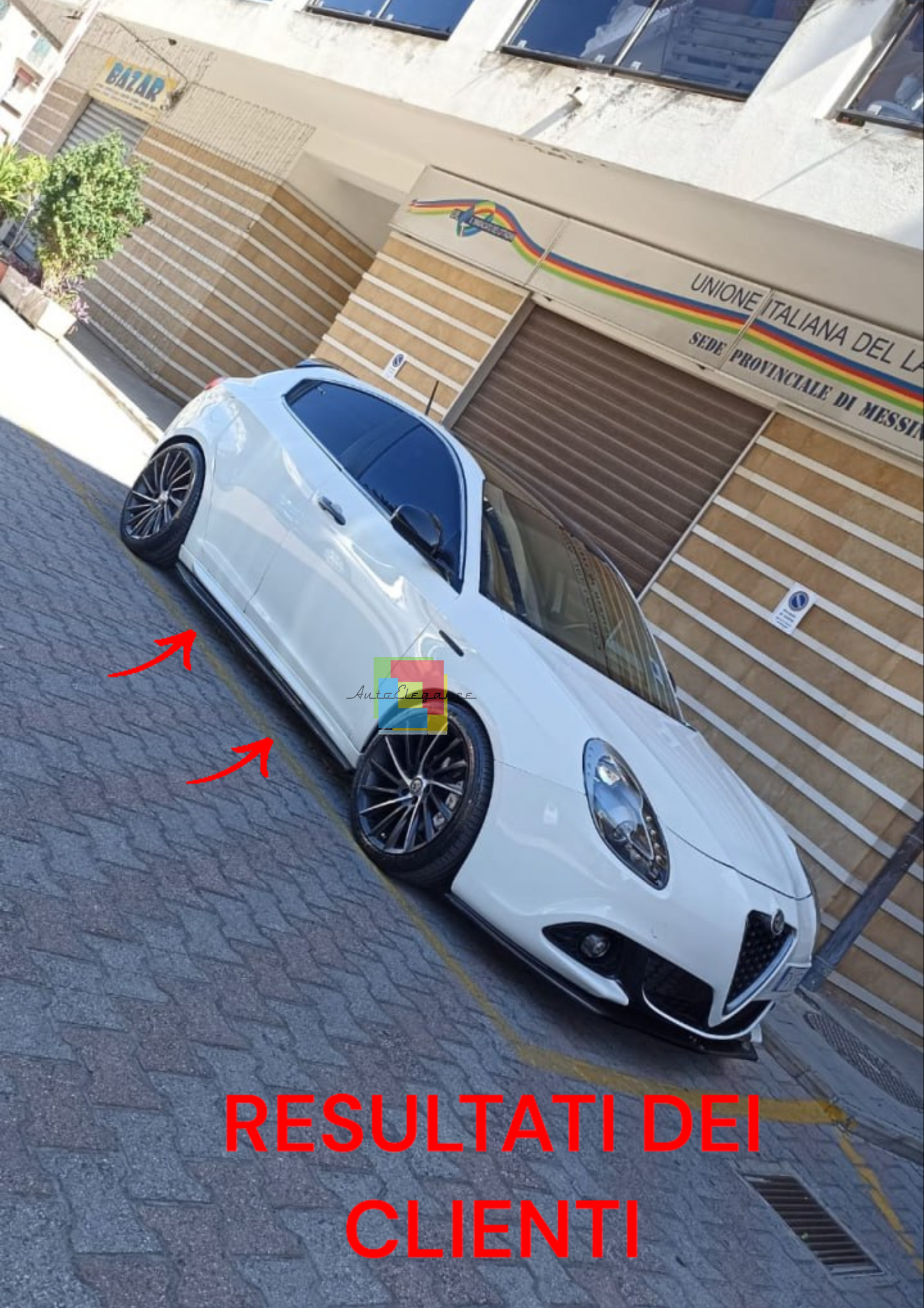 ⭐1854 SKIRTS SUITABLE FOR ALFA ROMEO GIULIETTA 10-20 GLOSSY BLACK⭐ 