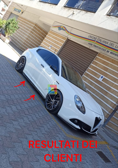 ⭐1854 SKIRTS SUITABLE FOR ALFA ROMEO GIULIETTA 10-20 GLOSSY BLACK⭐ 