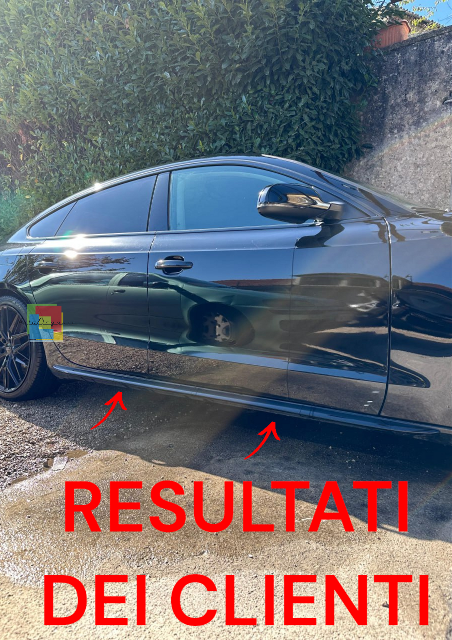 💥MINIGONNE ADATTE PER AUDI A6 4G DAL 2011 AL 2018 NERO LUCIDO LOOK SPORTIVO💥