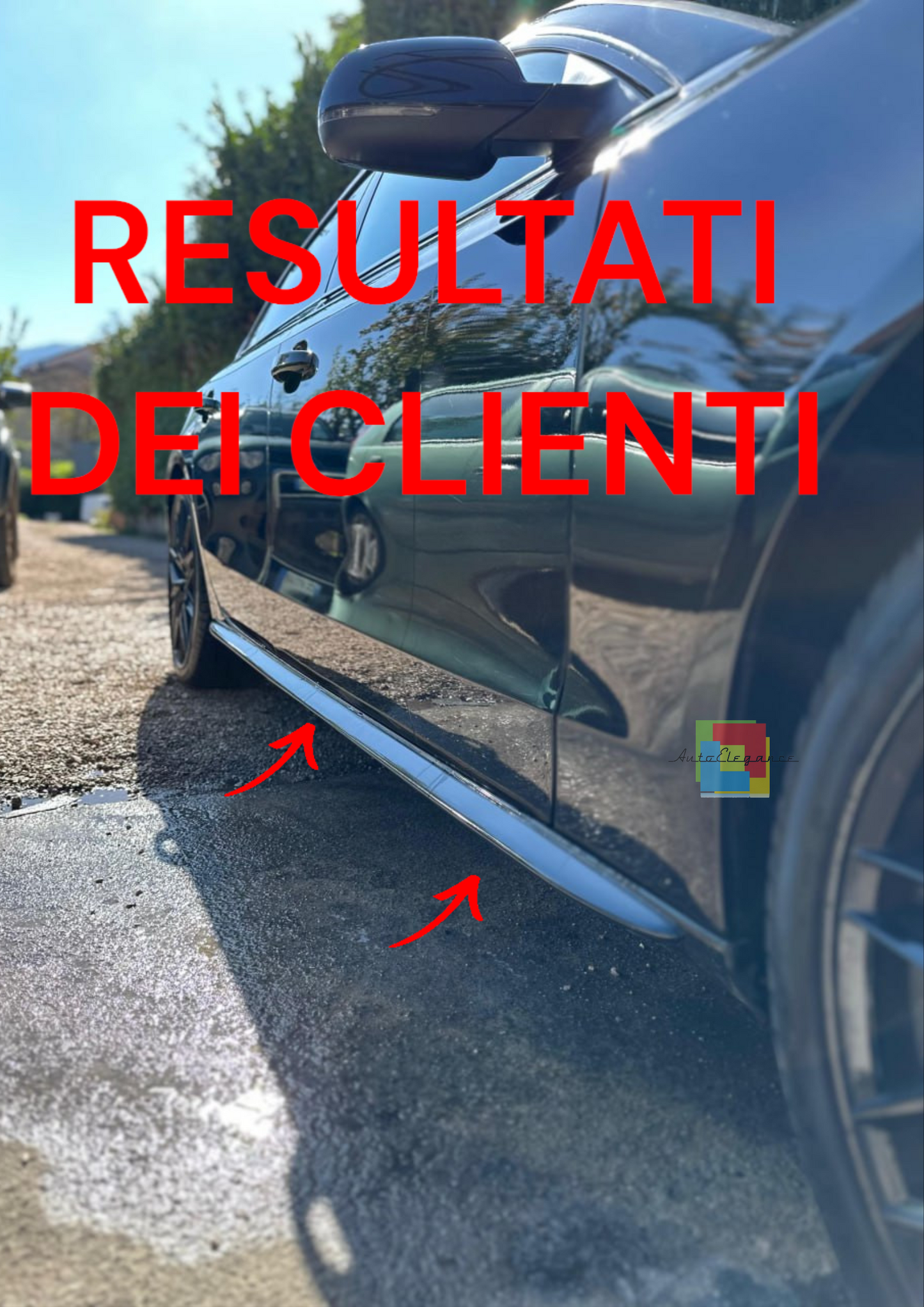 💥MINIGONNE ADATTE PER AUDI A6 4G DAL 2011 AL 2018 NERO LUCIDO LOOK SPORTIVO💥