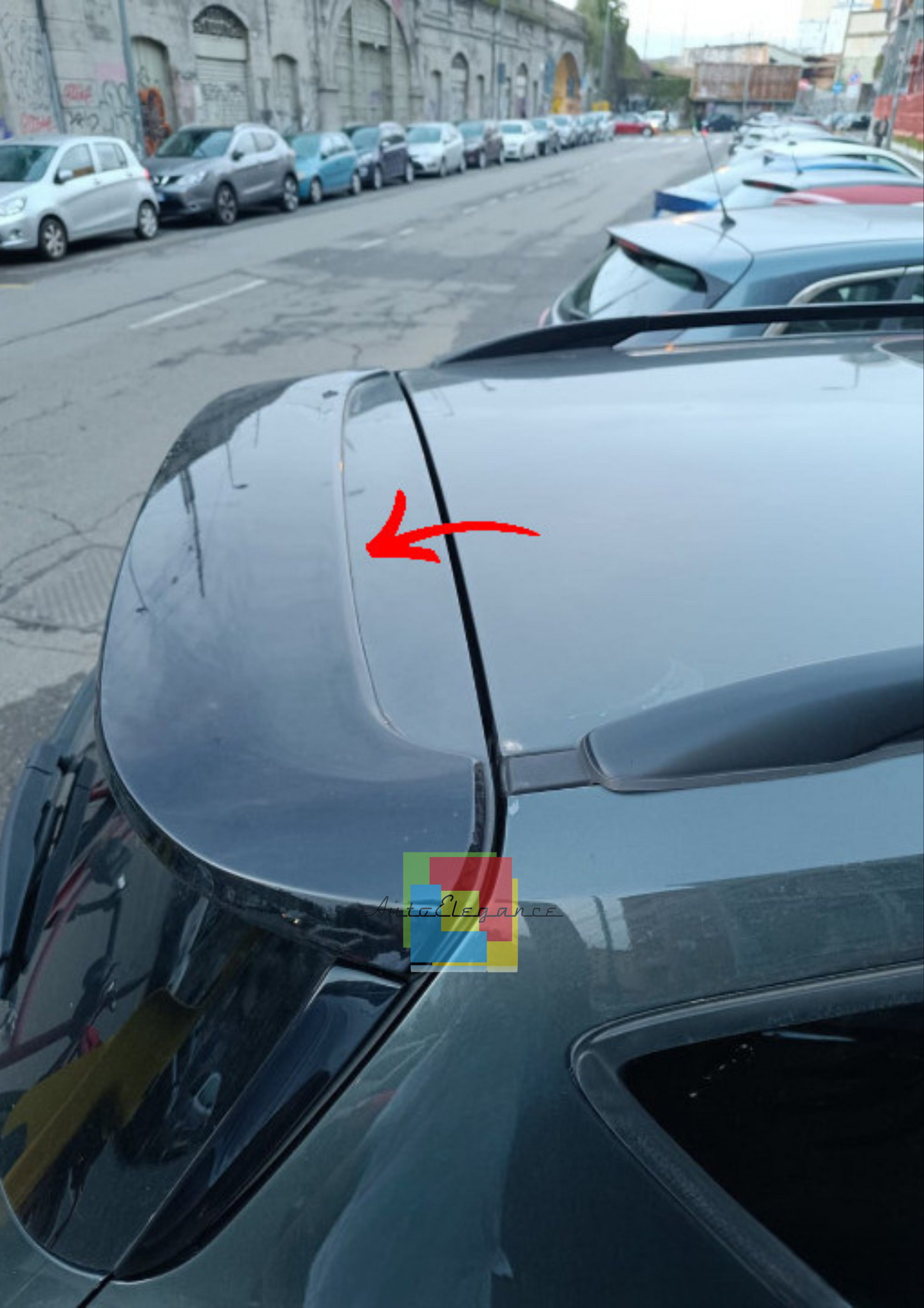 💥SPOILER PER IL TETTO ADATTO PER FORD KUGA II MK2 2012-2019 NERO LUCIDO💥